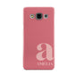 Pink Letter with Name Samsung Galaxy A3 Case