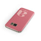 Pink Letter with Name Samsung Galaxy Case Front Close Up