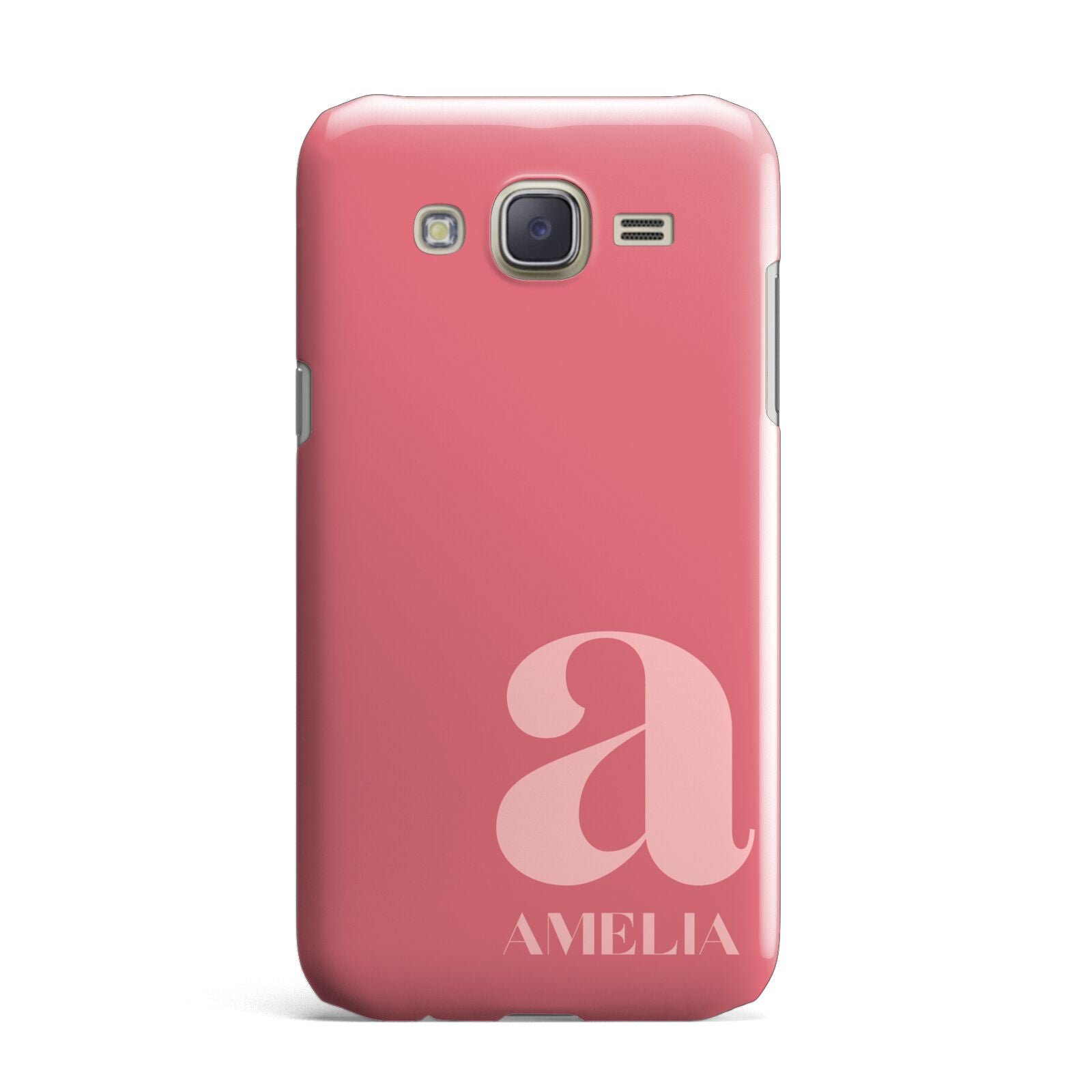 Pink Letter with Name Samsung Galaxy J7 Case