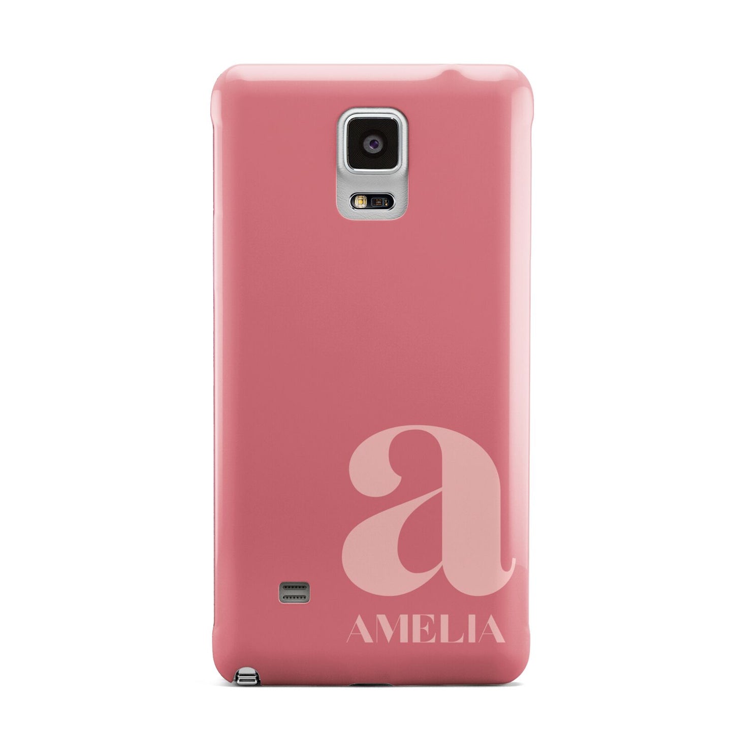 Pink Letter with Name Samsung Galaxy Note 4 Case