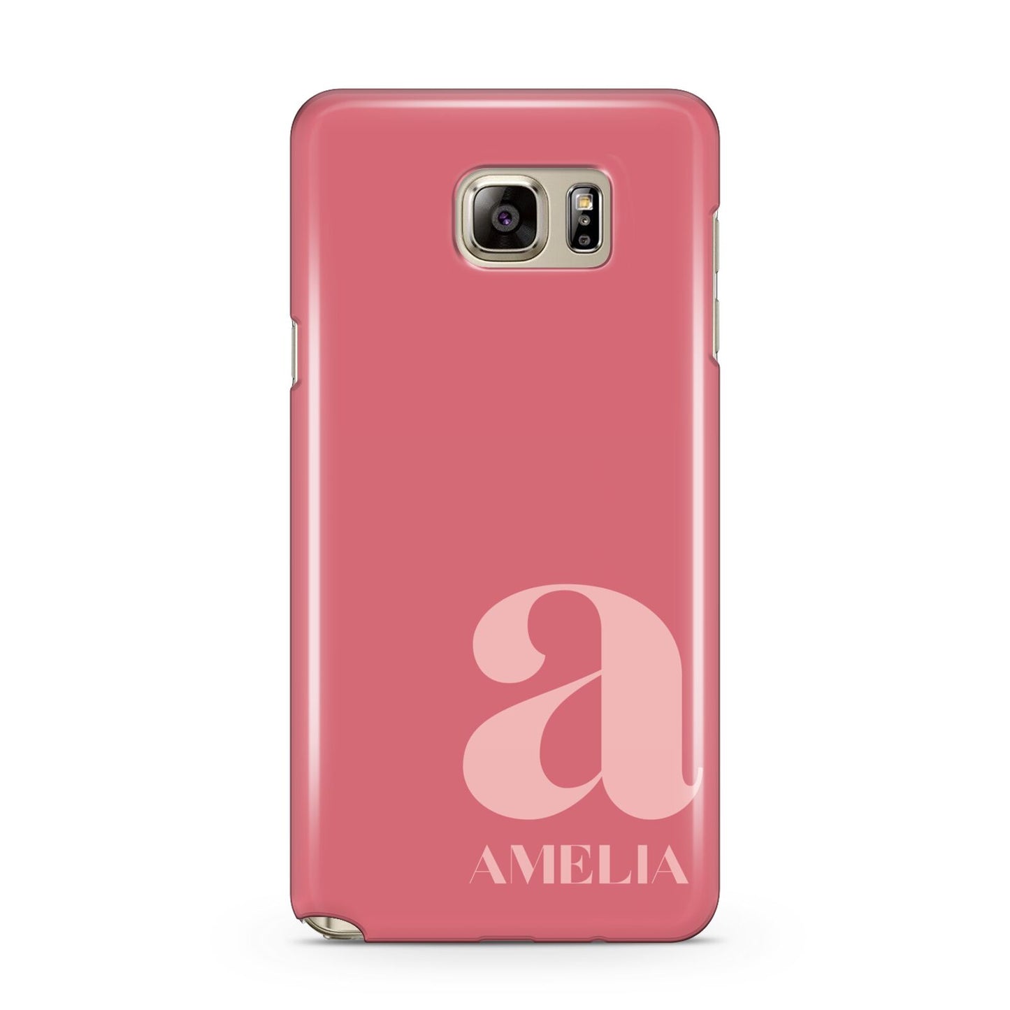Pink Letter with Name Samsung Galaxy Note 5 Case