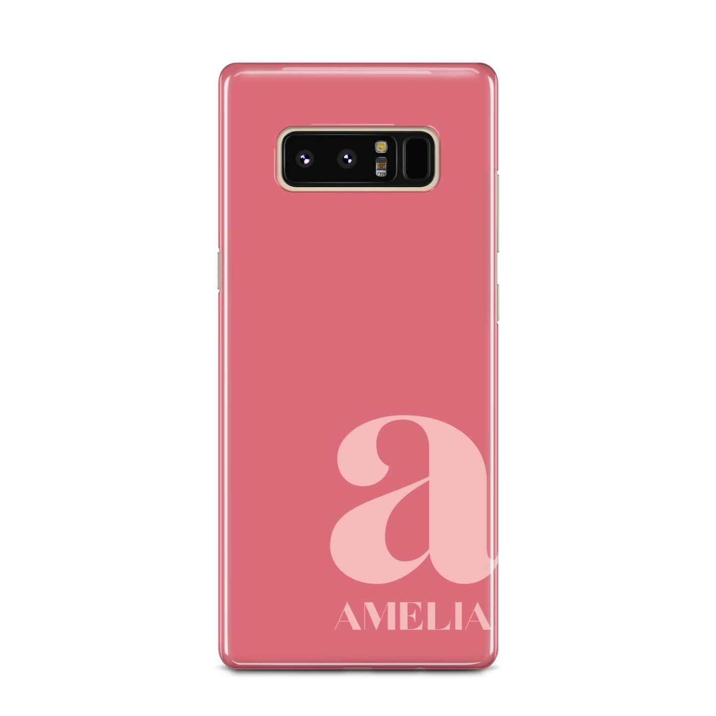 Pink Letter with Name Samsung Galaxy Note 8 Case