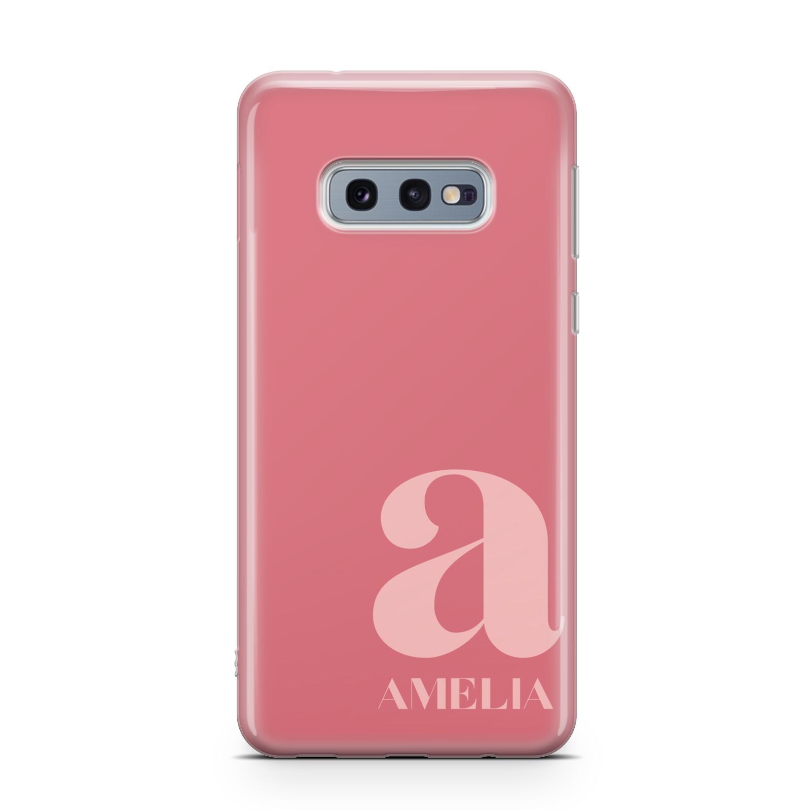 Pink Letter with Name Samsung Galaxy S10E Case