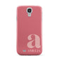 Pink Letter with Name Samsung Galaxy S4 Case