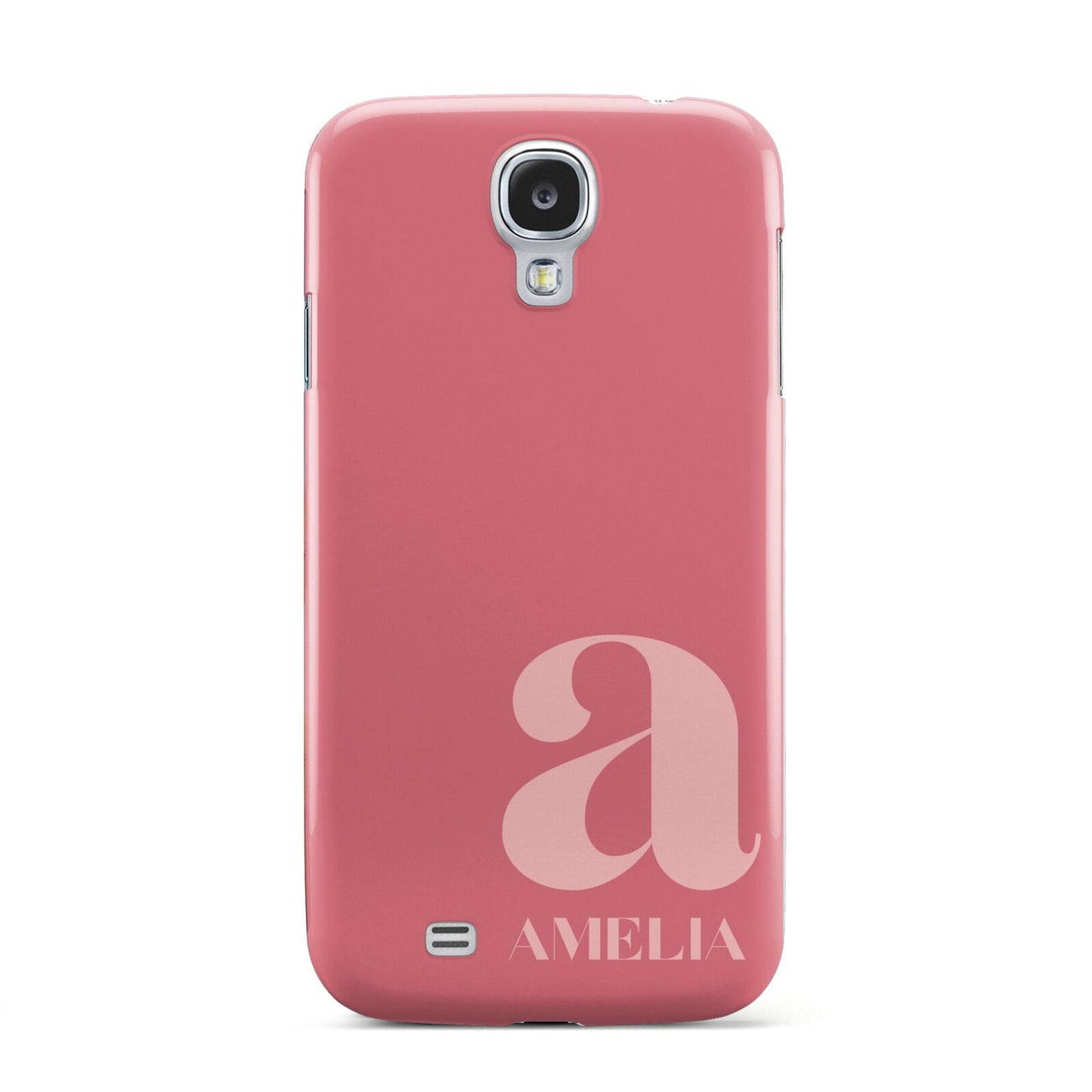 Pink Letter with Name Samsung Galaxy S4 Case