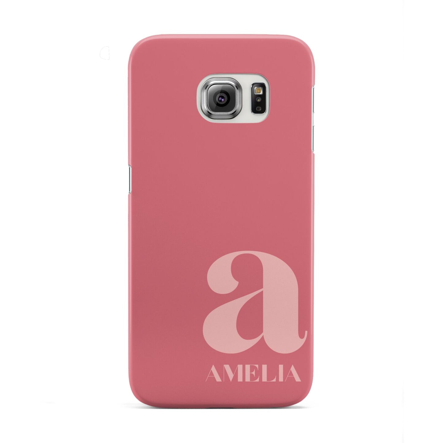 Pink Letter with Name Samsung Galaxy S6 Edge Case