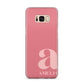 Pink Letter with Name Samsung Galaxy S8 Plus Case