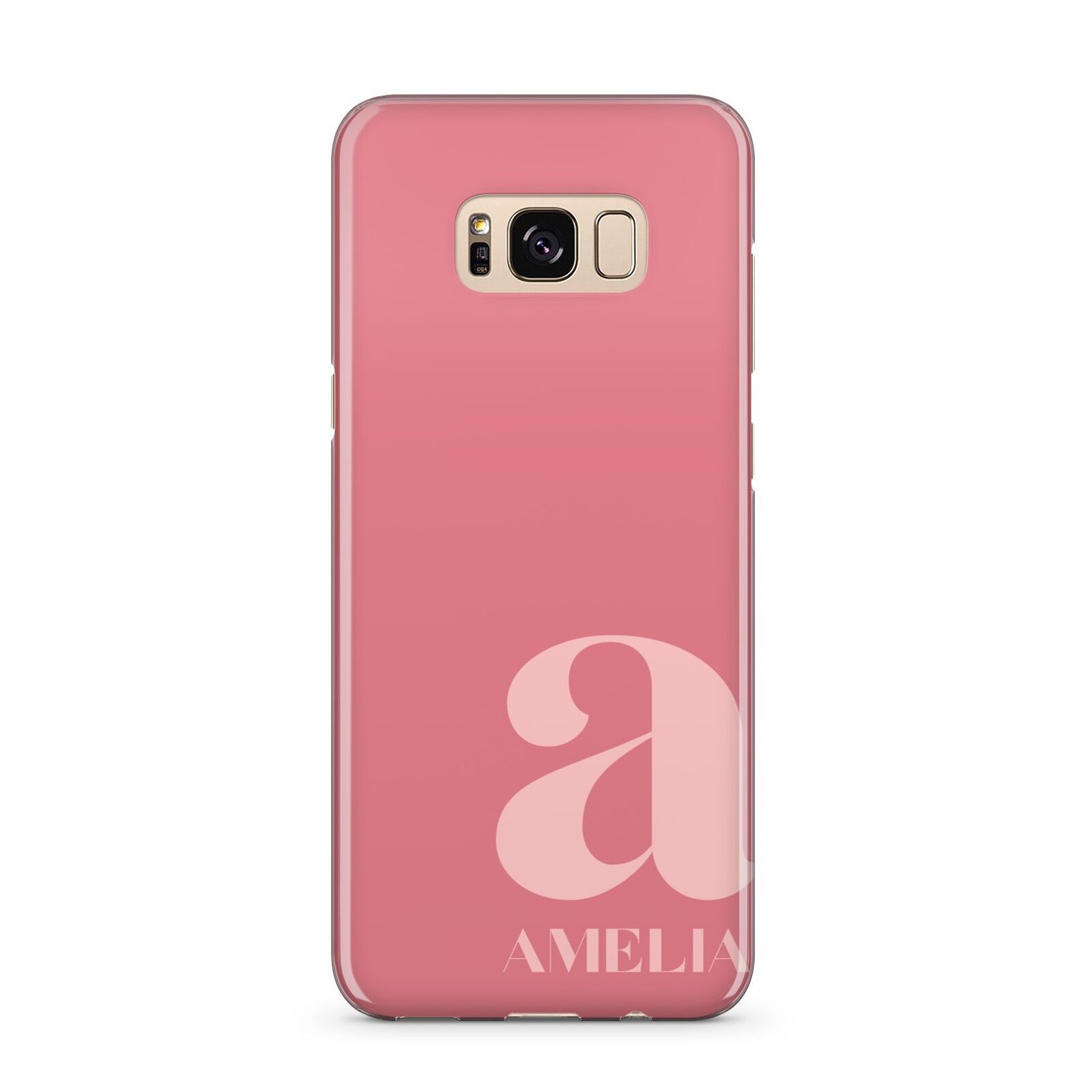 Pink Letter with Name Samsung Galaxy S8 Plus Case