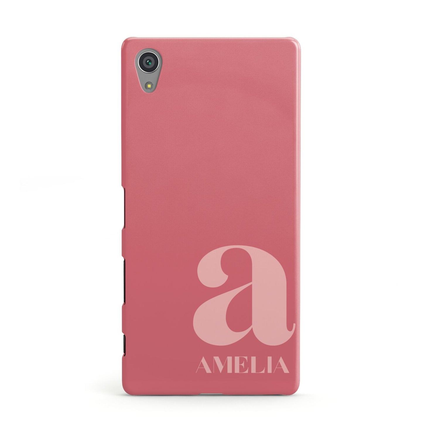 Pink Letter with Name Sony Xperia Case