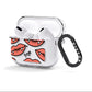 Pink Lips with Fangs Personalised AirPods Clear Case 3rd Gen Side Image