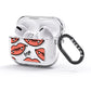 Pink Lips with Fangs Personalised AirPods Glitter Case 3rd Gen Side Image