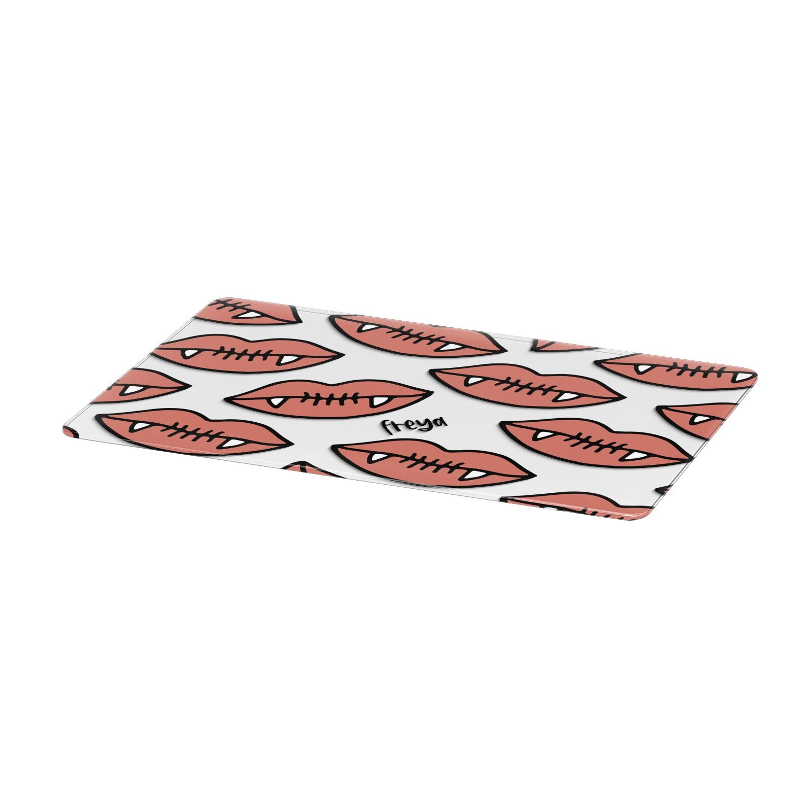 Pink Lips with Fangs Personalised Apple MacBook Case Only