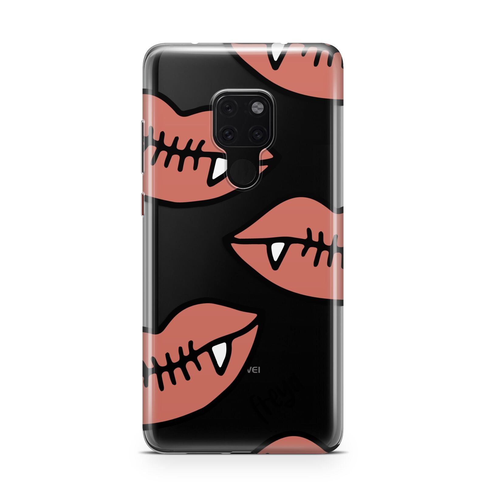 Pink Lips with Fangs Personalised Huawei Mate 20 Phone Case
