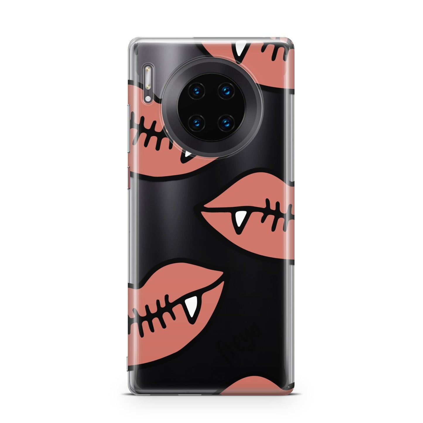 Pink Lips with Fangs Personalised Huawei Mate 30 Pro Phone Case
