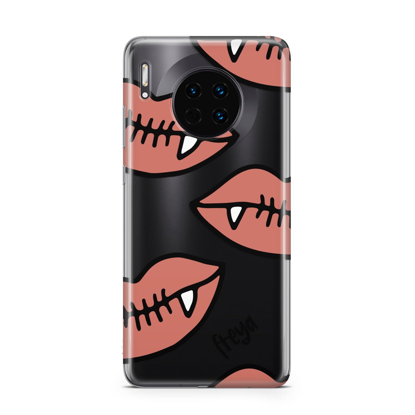 Pink Lips with Fangs Personalised Huawei Mate 30