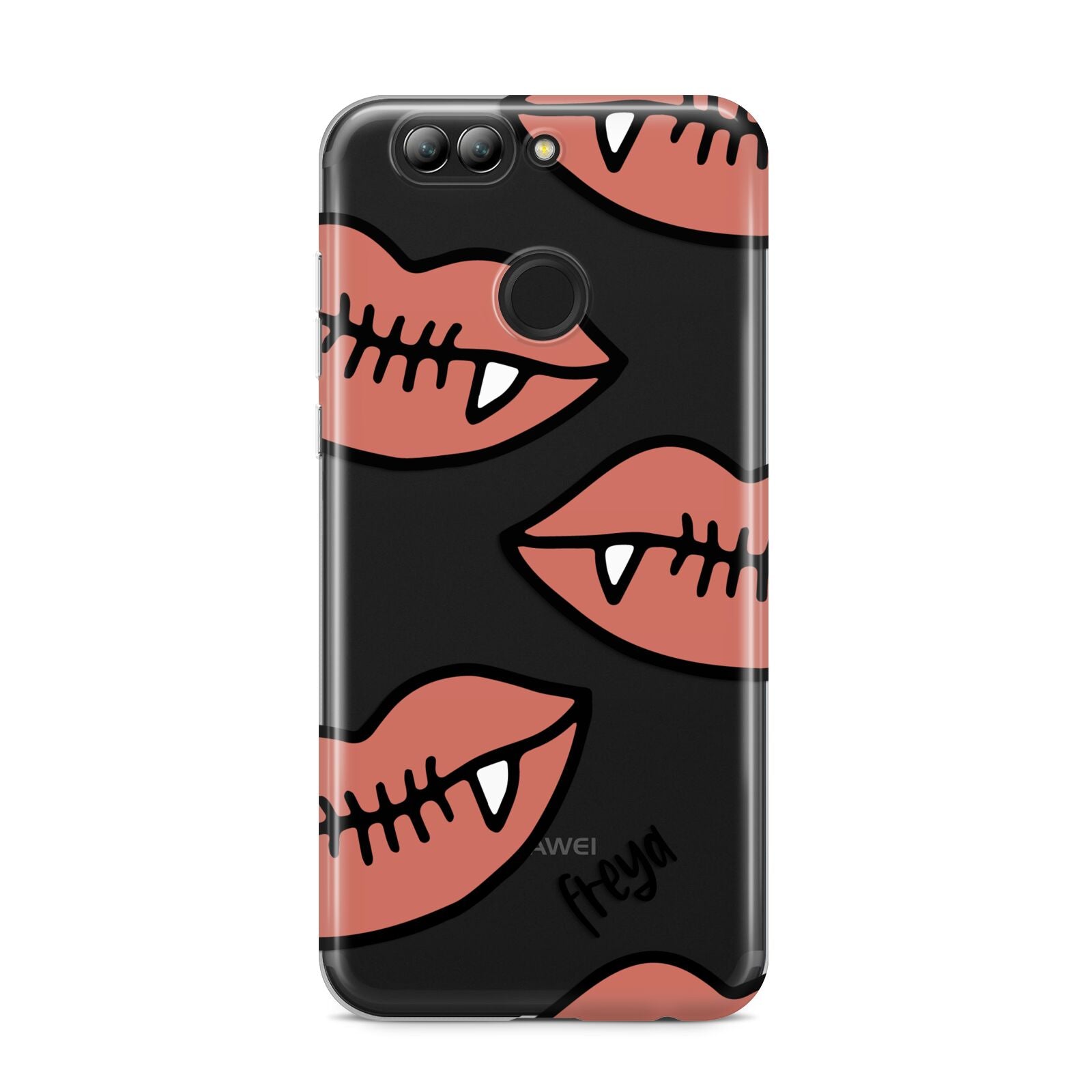 Pink Lips with Fangs Personalised Huawei Nova 2s Phone Case