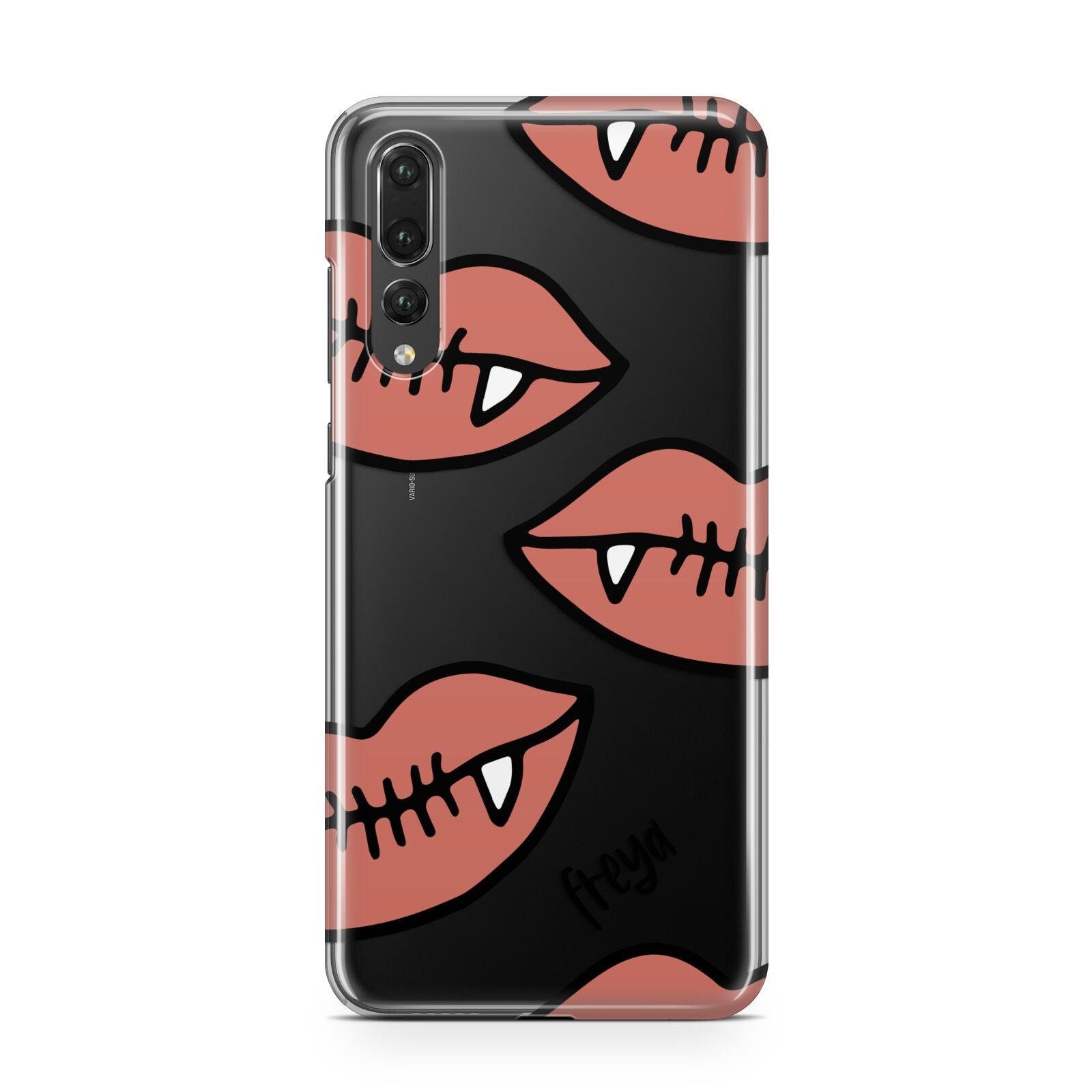 Pink Lips with Fangs Personalised Huawei P20 Pro Phone Case