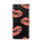 Pink Lips with Fangs Personalised Huawei Y5 Prime 2018 Phone Case