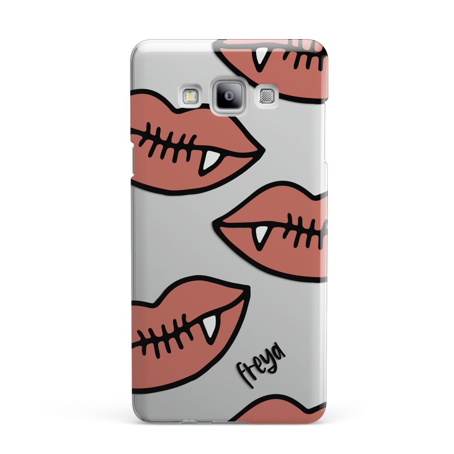 Pink Lips with Fangs Personalised Samsung Galaxy A7 2015 Case