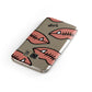 Pink Lips with Fangs Personalised Samsung Galaxy Case Front Close Up