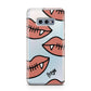 Pink Lips with Fangs Personalised Samsung Galaxy S10E Case
