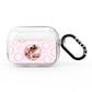 Pink Love Hearts Photo Personalised AirPods Pro Clear Case