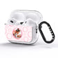 Pink Love Hearts Photo Personalised AirPods Pro Glitter Case Side Image