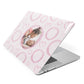 Pink Love Hearts Photo Personalised Apple MacBook Case Side View