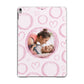 Pink Love Hearts Photo Personalised Apple iPad Grey Case