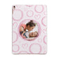 Pink Love Hearts Photo Personalised Apple iPad Rose Gold Case