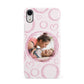 Pink Love Hearts Photo Personalised Apple iPhone XR White 3D Snap Case