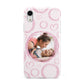 Pink Love Hearts Photo Personalised Apple iPhone XR White 3D Tough Case