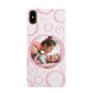 Pink Love Hearts Photo Personalised Apple iPhone Xs Max 3D Snap Case