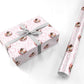 Pink Love Hearts Photo Personalised Personalised Wrapping Paper