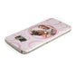 Pink Love Hearts Photo Personalised Samsung Galaxy Case Top Cutout