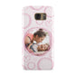 Pink Love Hearts Photo Personalised Samsung Galaxy Case