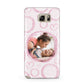 Pink Love Hearts Photo Personalised Samsung Galaxy Note 5 Case