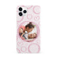 Pink Love Hearts Photo Personalised iPhone 11 Pro 3D Snap Case