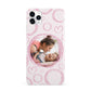 Pink Love Hearts Photo Personalised iPhone 11 Pro Max 3D Snap Case