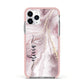 Pink Marble Apple iPhone 11 Pro in Silver with Pink Impact Case