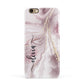 Pink Marble Apple iPhone 6 3D Snap Case