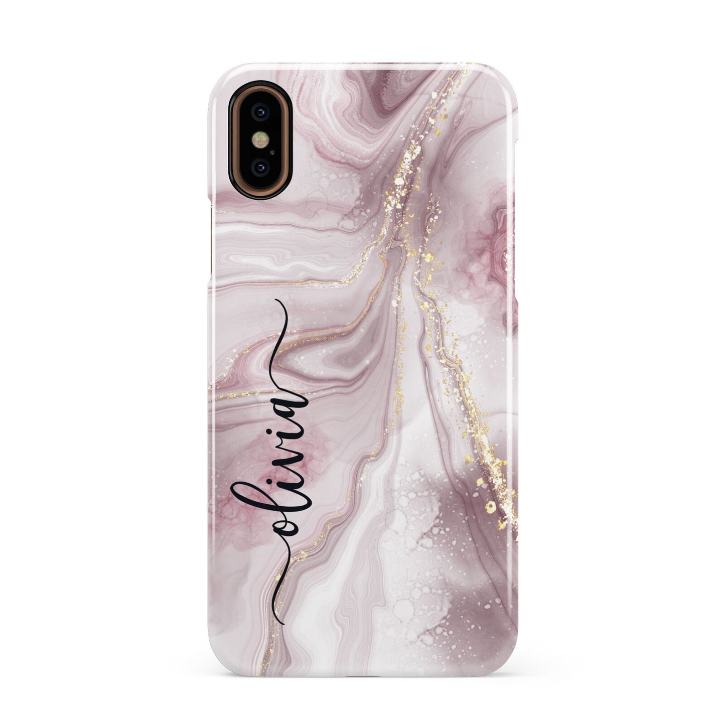 Pink Marble Apple iPhone XS 3D Snap Case
