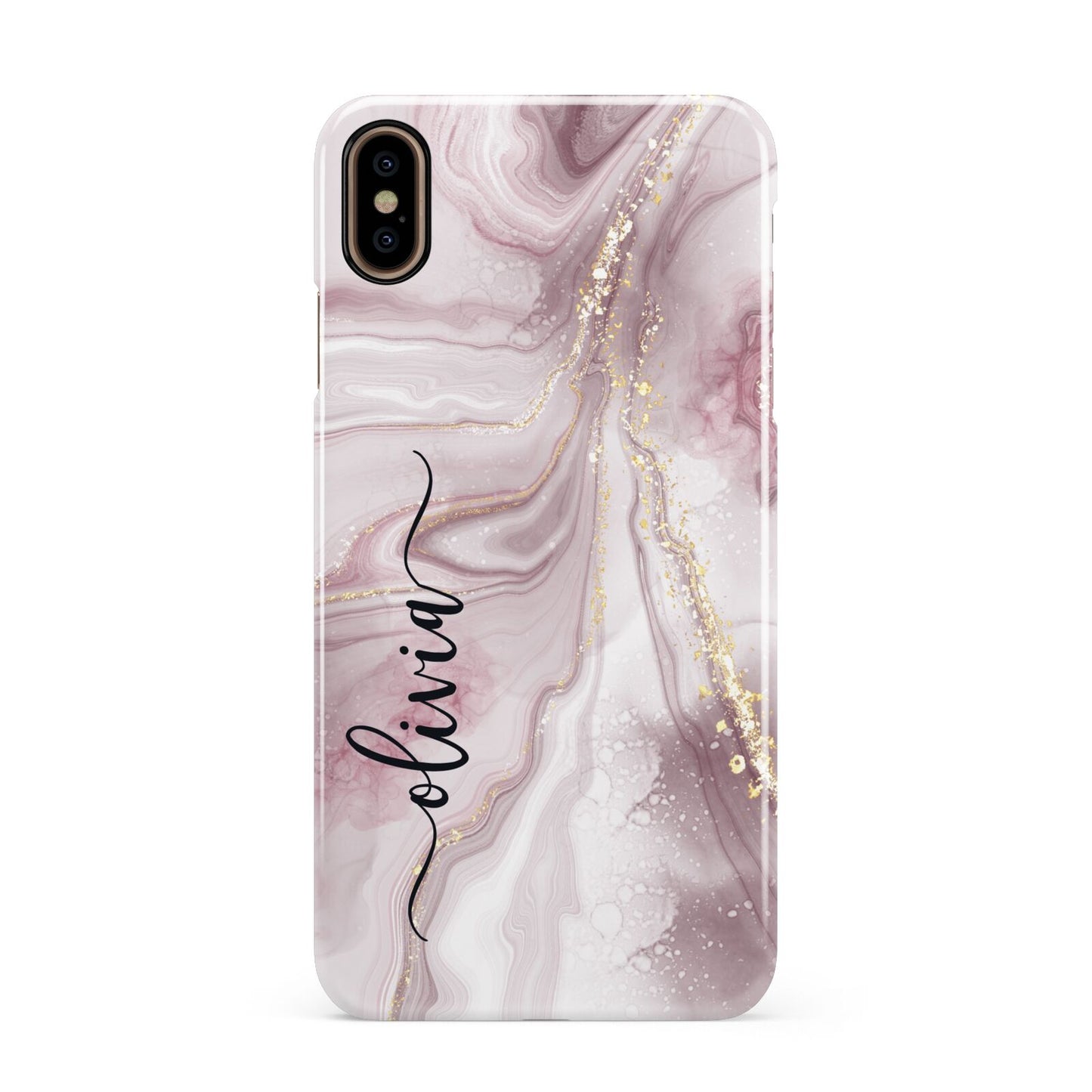 Pink Marble Apple iPhone Xs Max 3D Snap Case