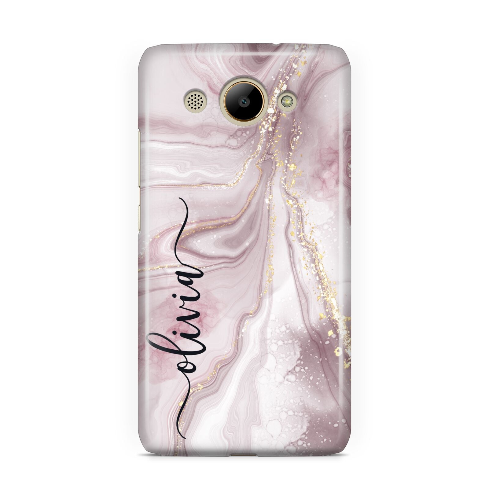 Pink Marble Huawei Y3 2017