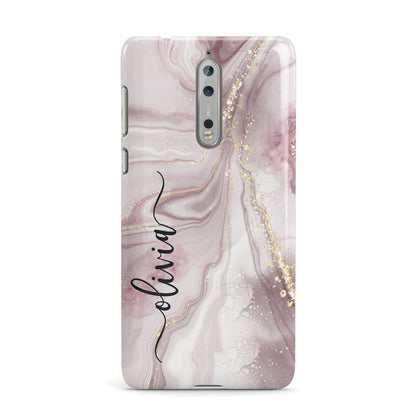 Pink Marble Nokia Case