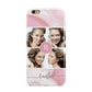 Pink Marble Personalised Photo Apple iPhone 6 Plus 3D Tough Case