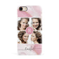 Pink Marble Personalised Photo Apple iPhone 7 8 3D Snap Case