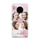 Pink Marble Personalised Photo Huawei Mate 30