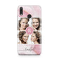 Pink Marble Personalised Photo Huawei Y9 2019