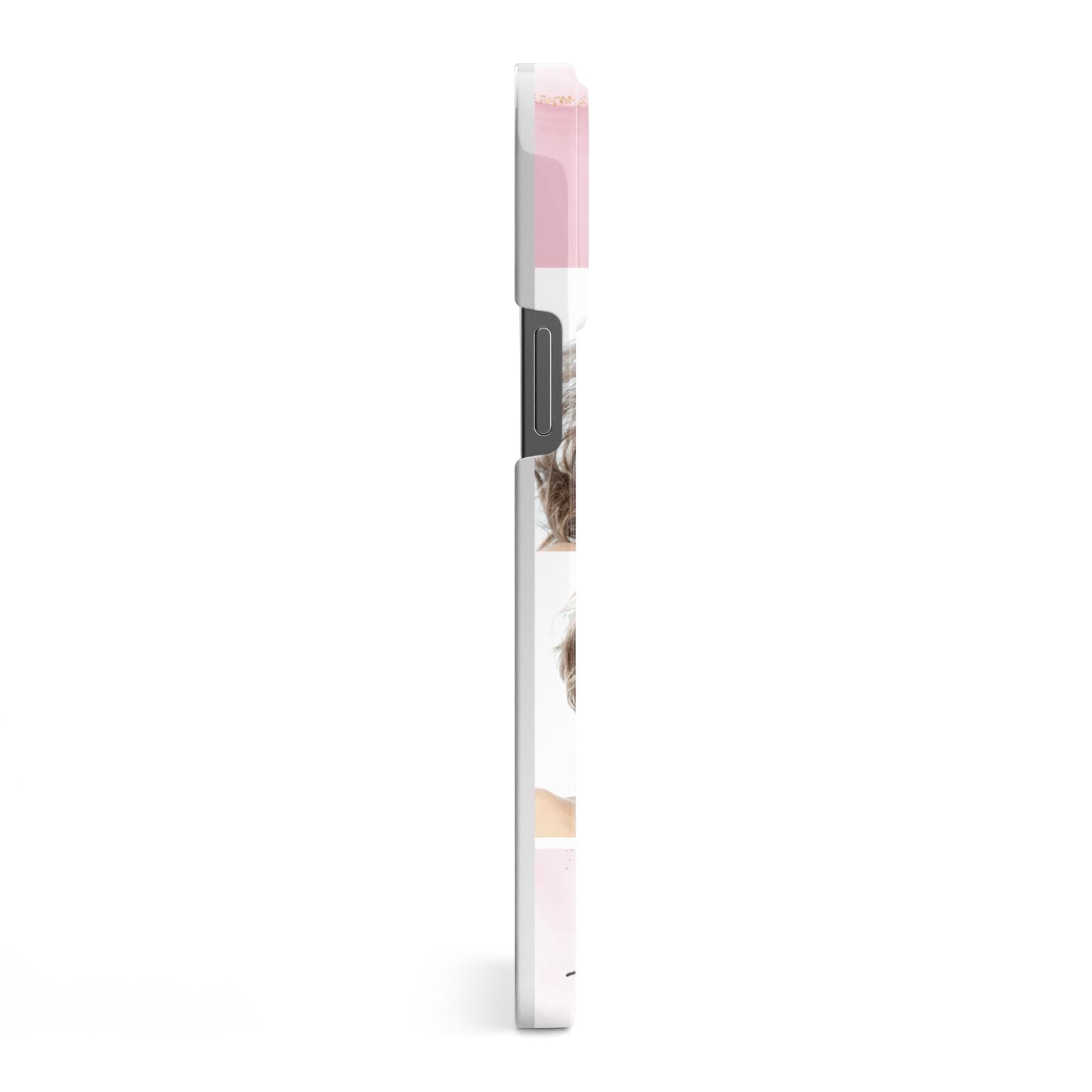 Pink Marble Personalised Photo iPhone 13 Pro Max Side Image 3D Snap Case